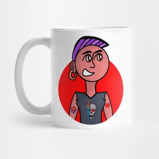 Skulls, Tattoos and Purple Hair Mug